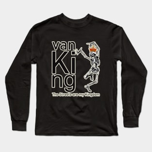 van King - The Skull King Dance - Black and White Long Sleeve T-Shirt